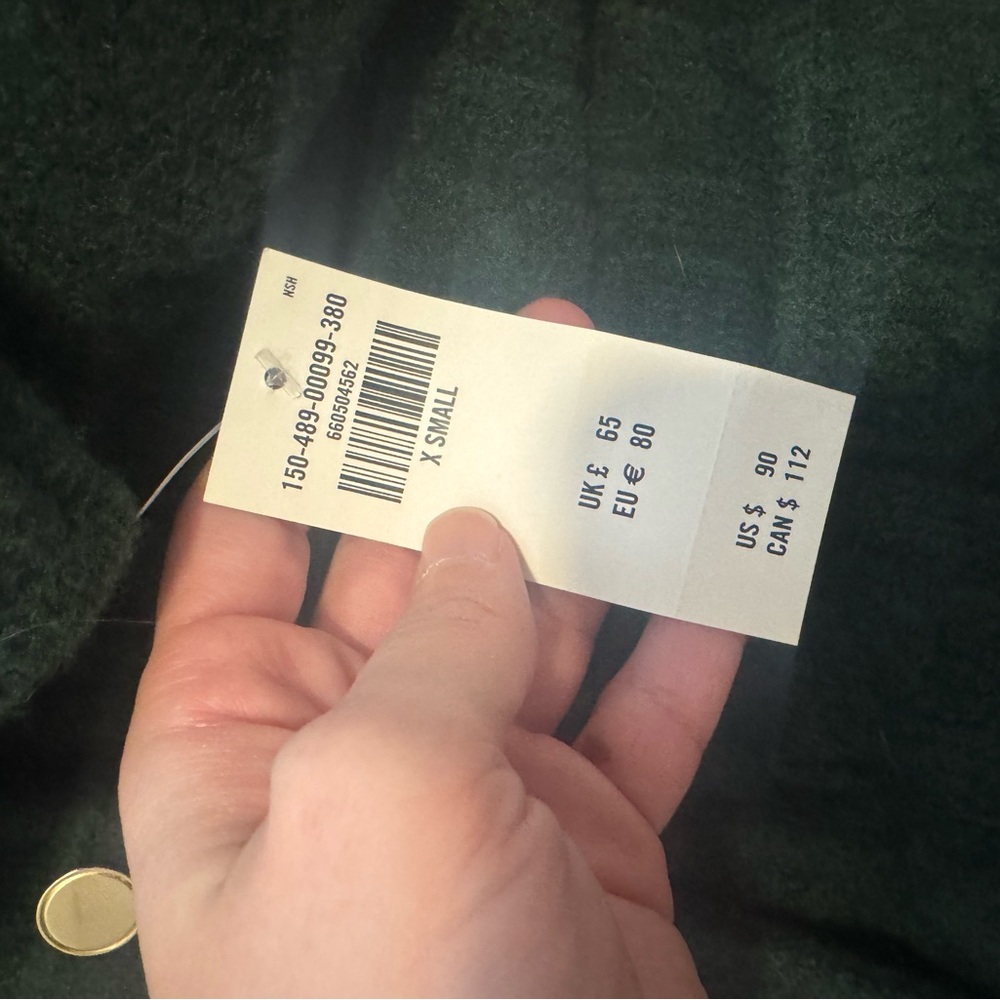 NWT Abercrombie Women's Novelty Button Cable Sweater Jacket - Picture 3 of 4